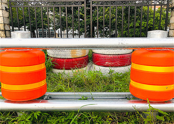 Good price PU-Haut-EVA Foam Filled Rotating Safety-Sperren-rote orange Farbe frei Online