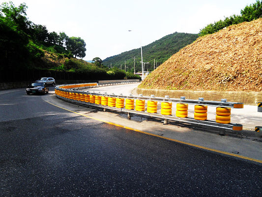 Guter Preis Panellhöhe 1,2 m Rolling Guardrail Barrier Offering Red Fence Farbe und Roller Größe Durchmesser 245 350 mm verwendet in der Veranstaltungssicherheit Online