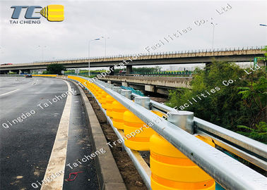 Good price Galvanisiertes Eisenbahnsicherheits-Rollen-Schrankenanlage-PU-Rollen-Gelb nicht rostend Online