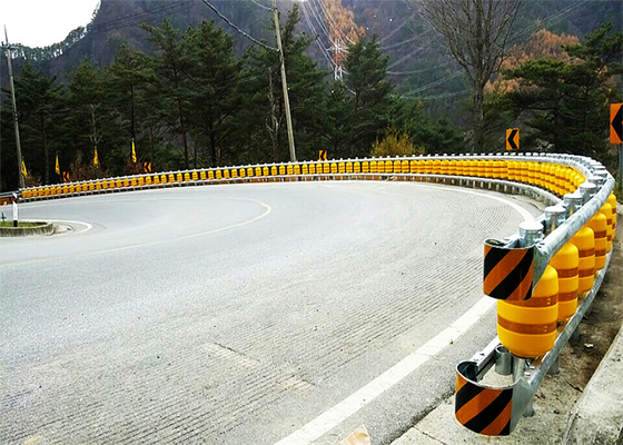 Doppelte Eimer EVA Filled Safety Roller Barrier galvanisierten